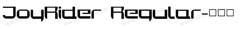 JoyRider Regular字体转换